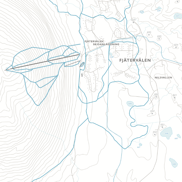 Skidkarta Fjätervålen