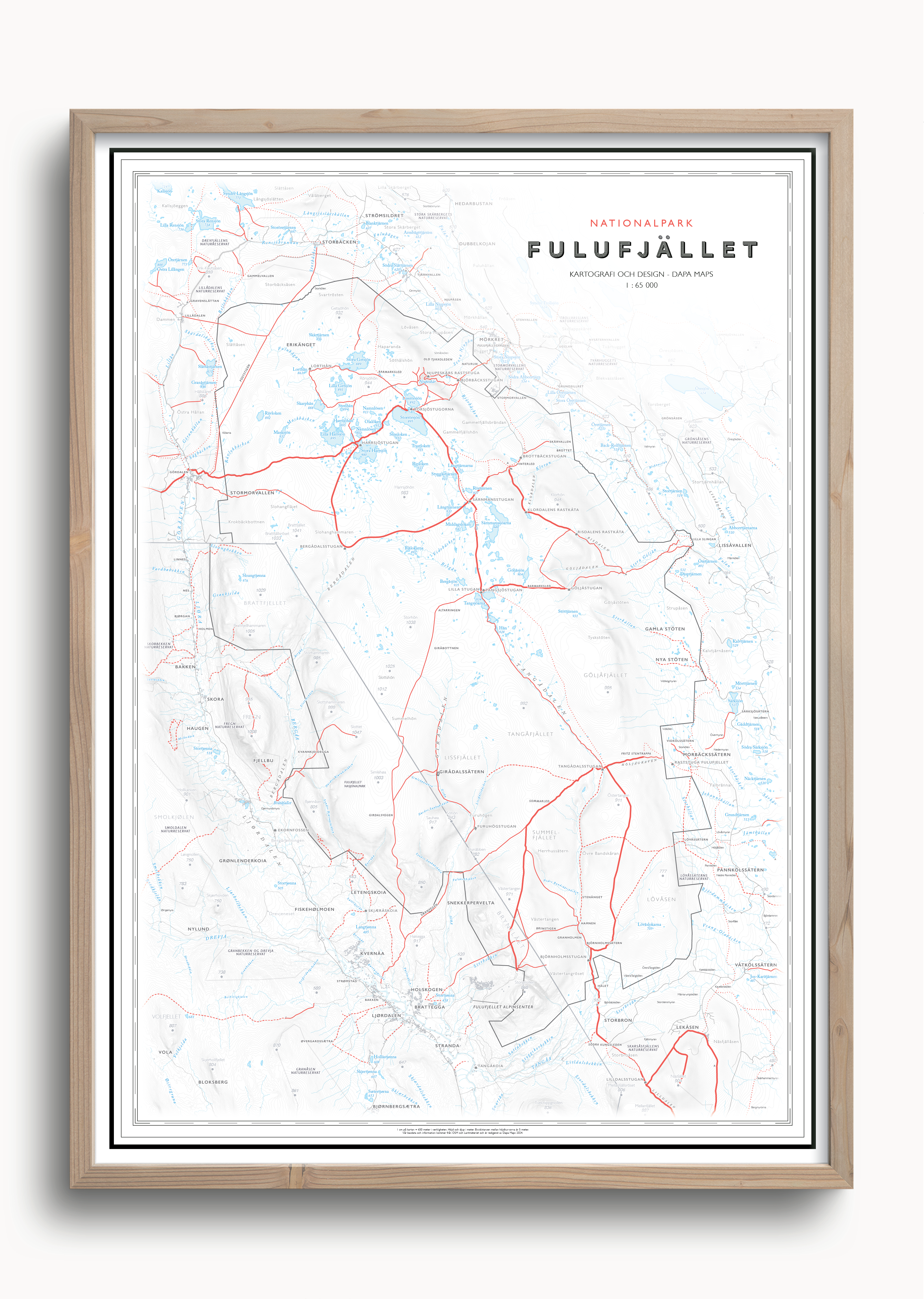 Stigkarta Fulufjället