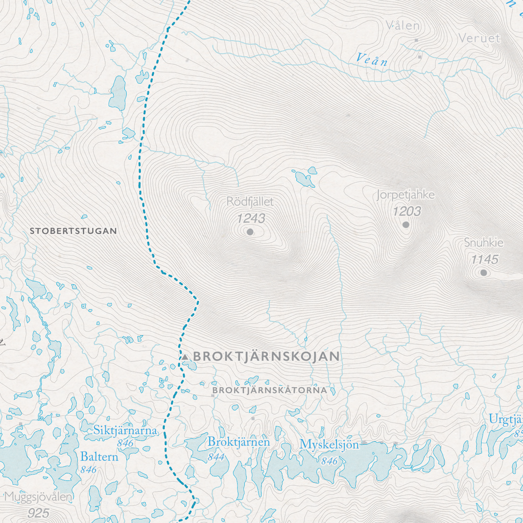 Skidkarta Funäsfjällen