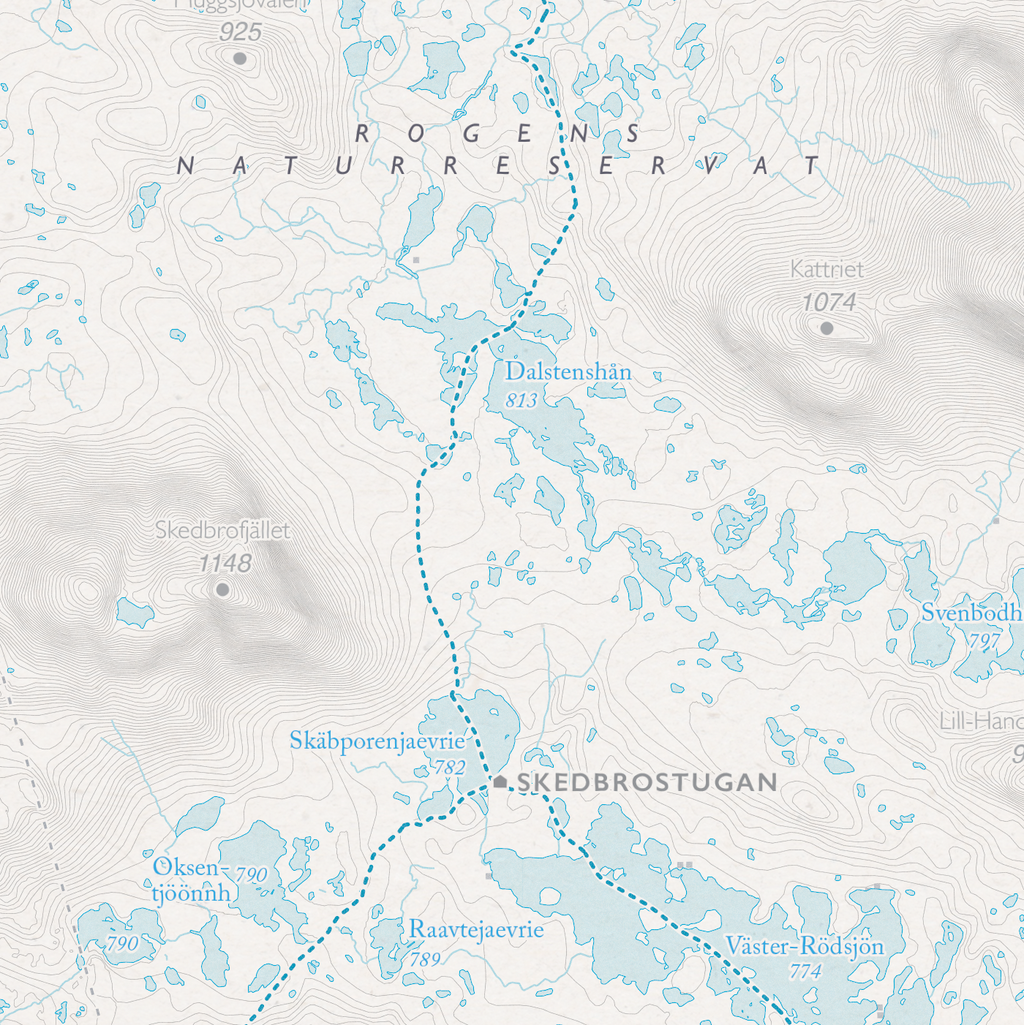 Skidkarta Funäsfjällen