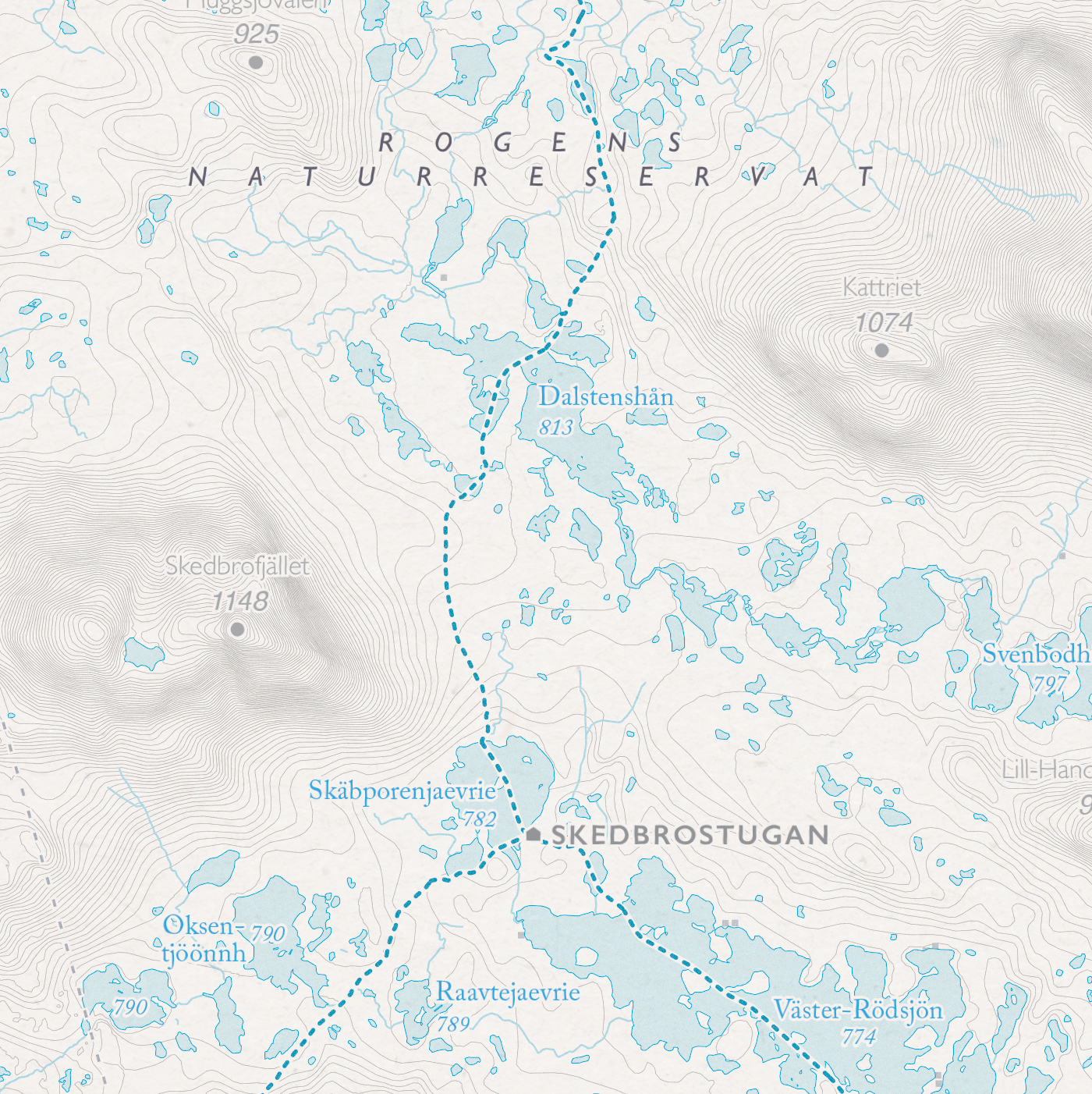 Skidkarta Funäsfjällen