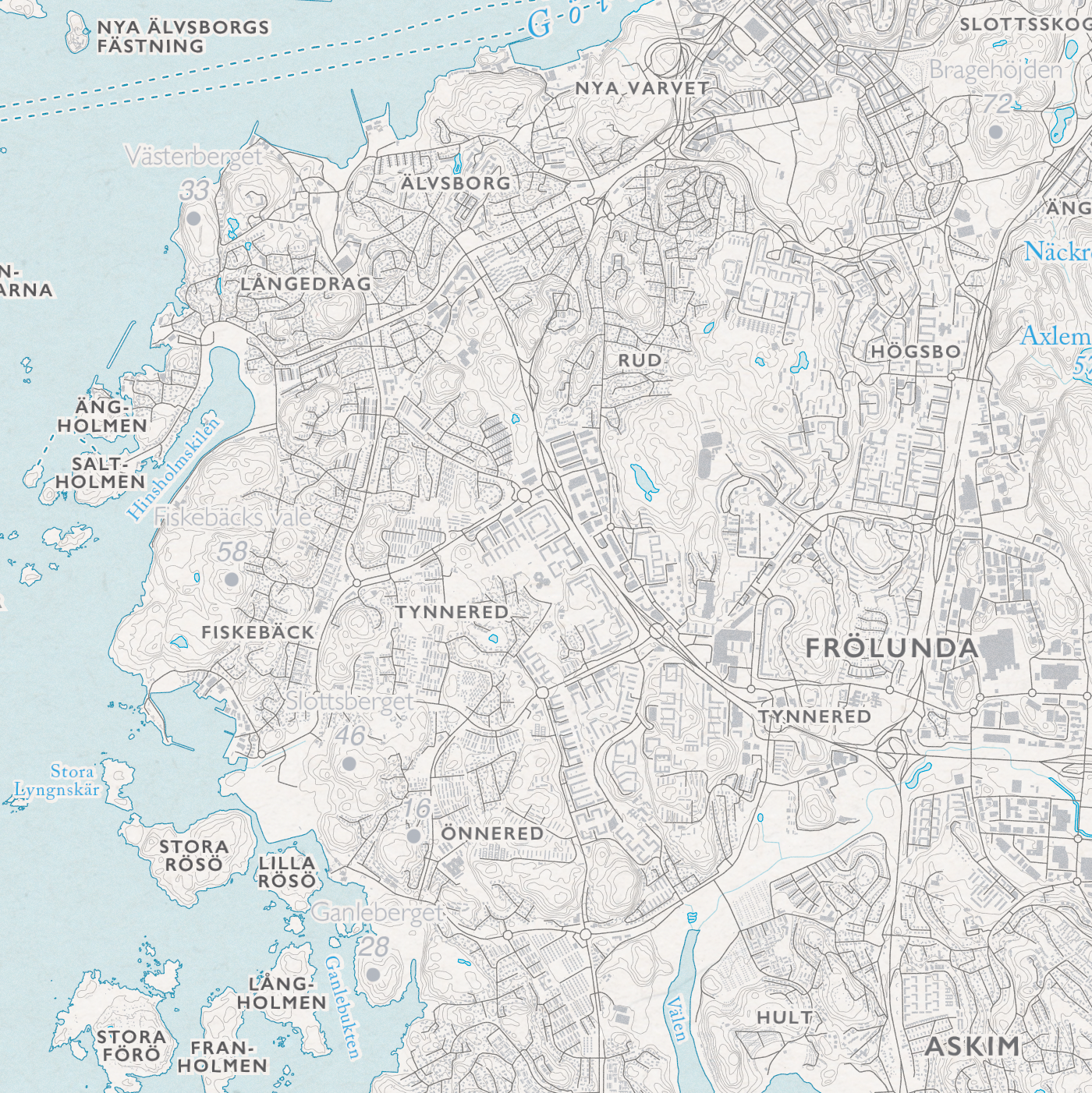 Skärgårdskarta Göteborg