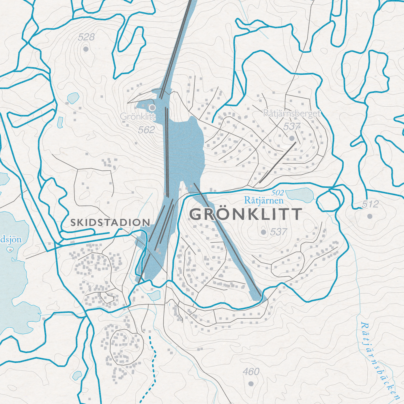 Skidkarta Orsa - Grönklitt