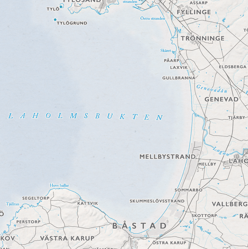 Kustkarta Halland