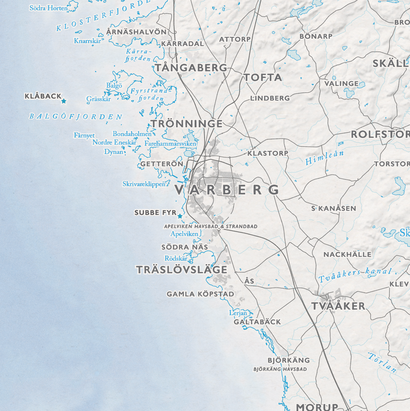 Kustkarta Halland