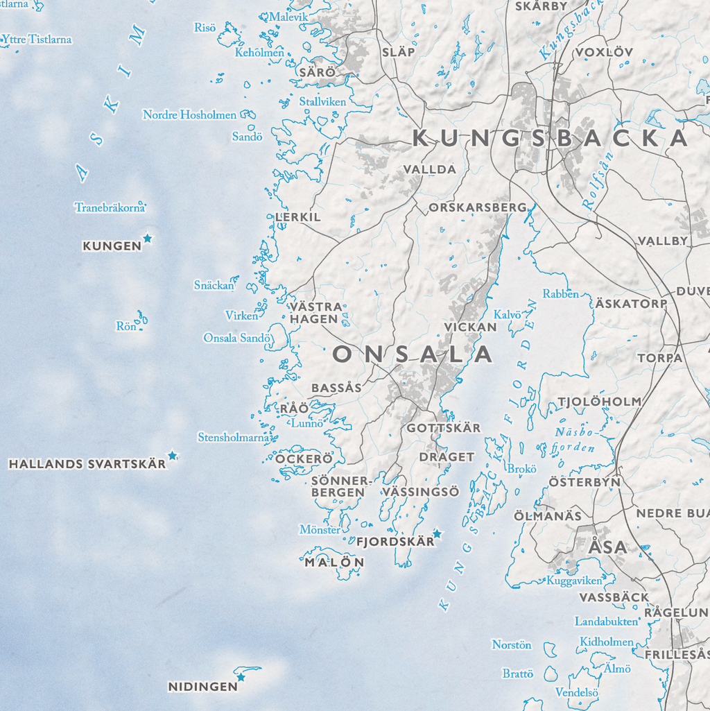 Kustkarta Halland