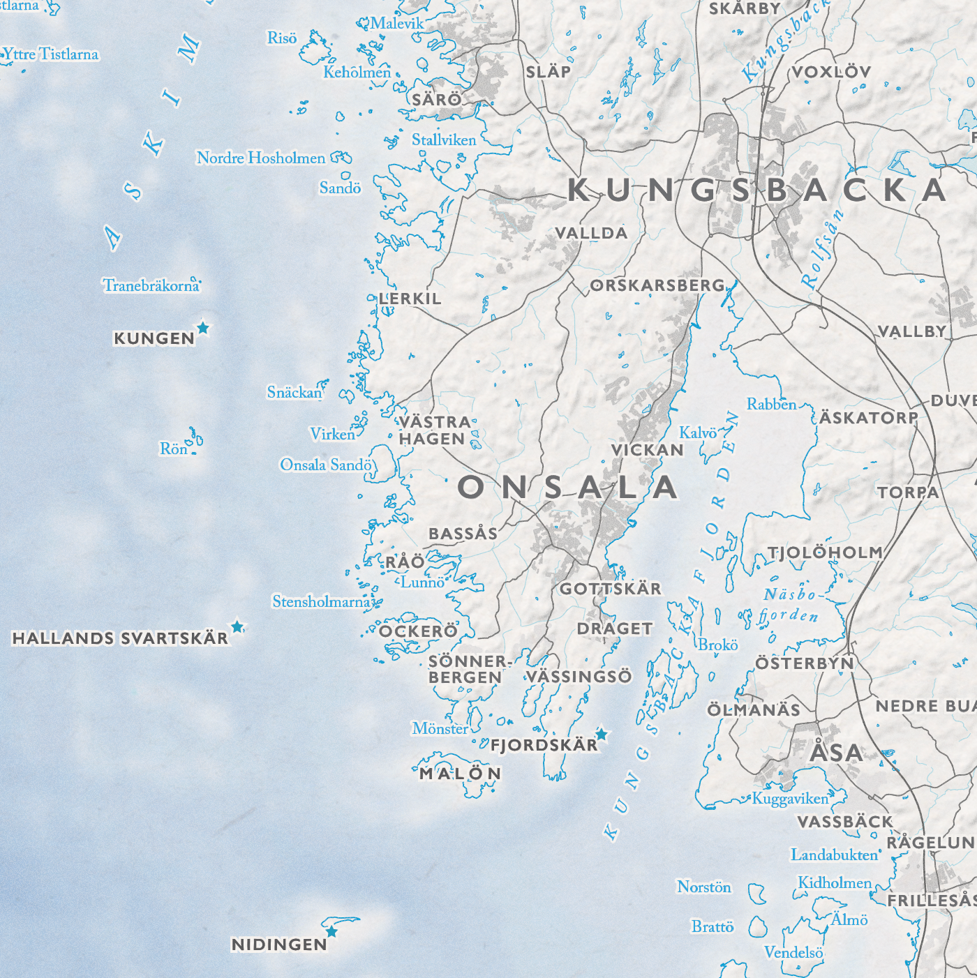 Kustkarta Halland
