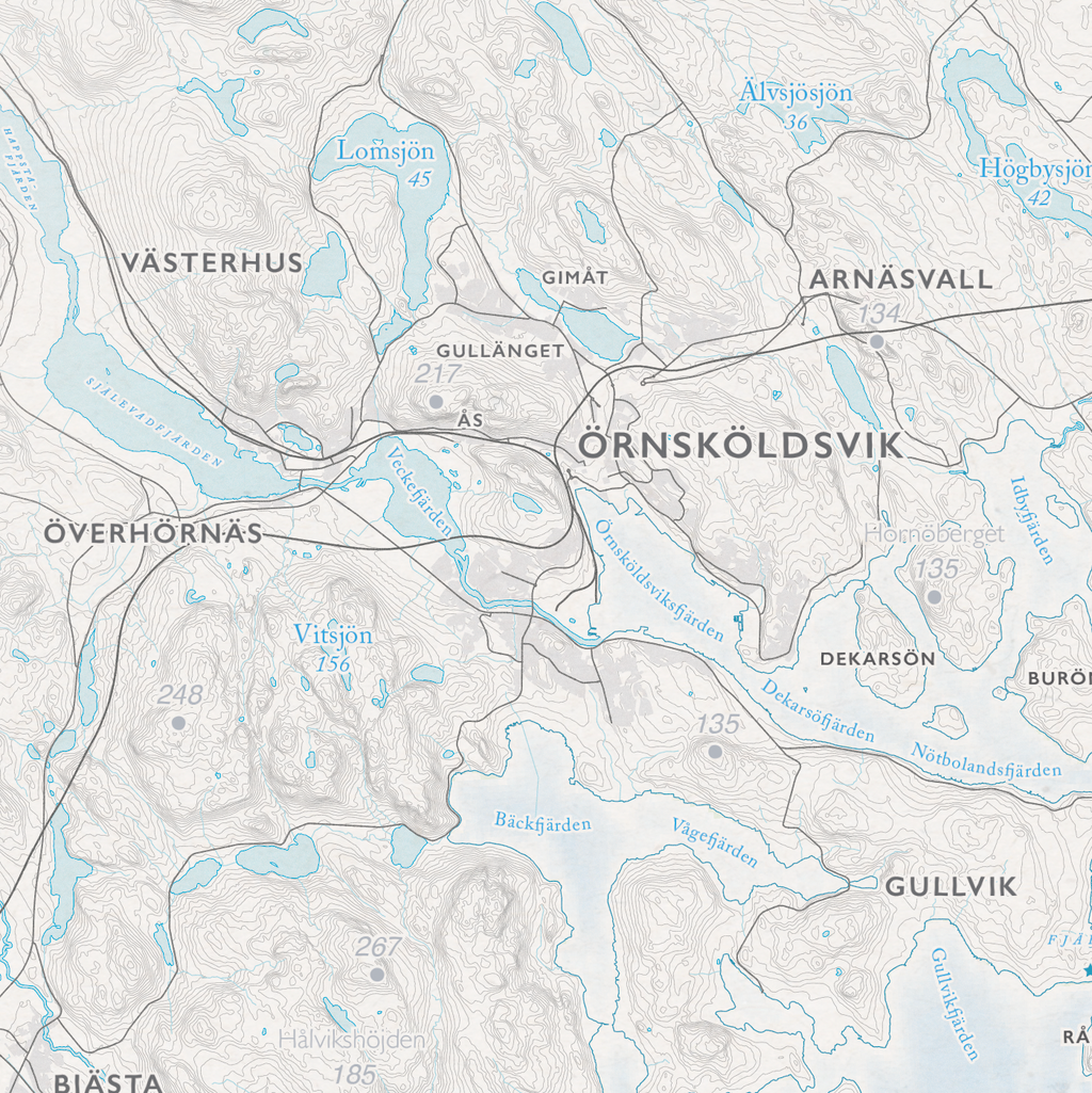 Kustkarta Höga Kusten