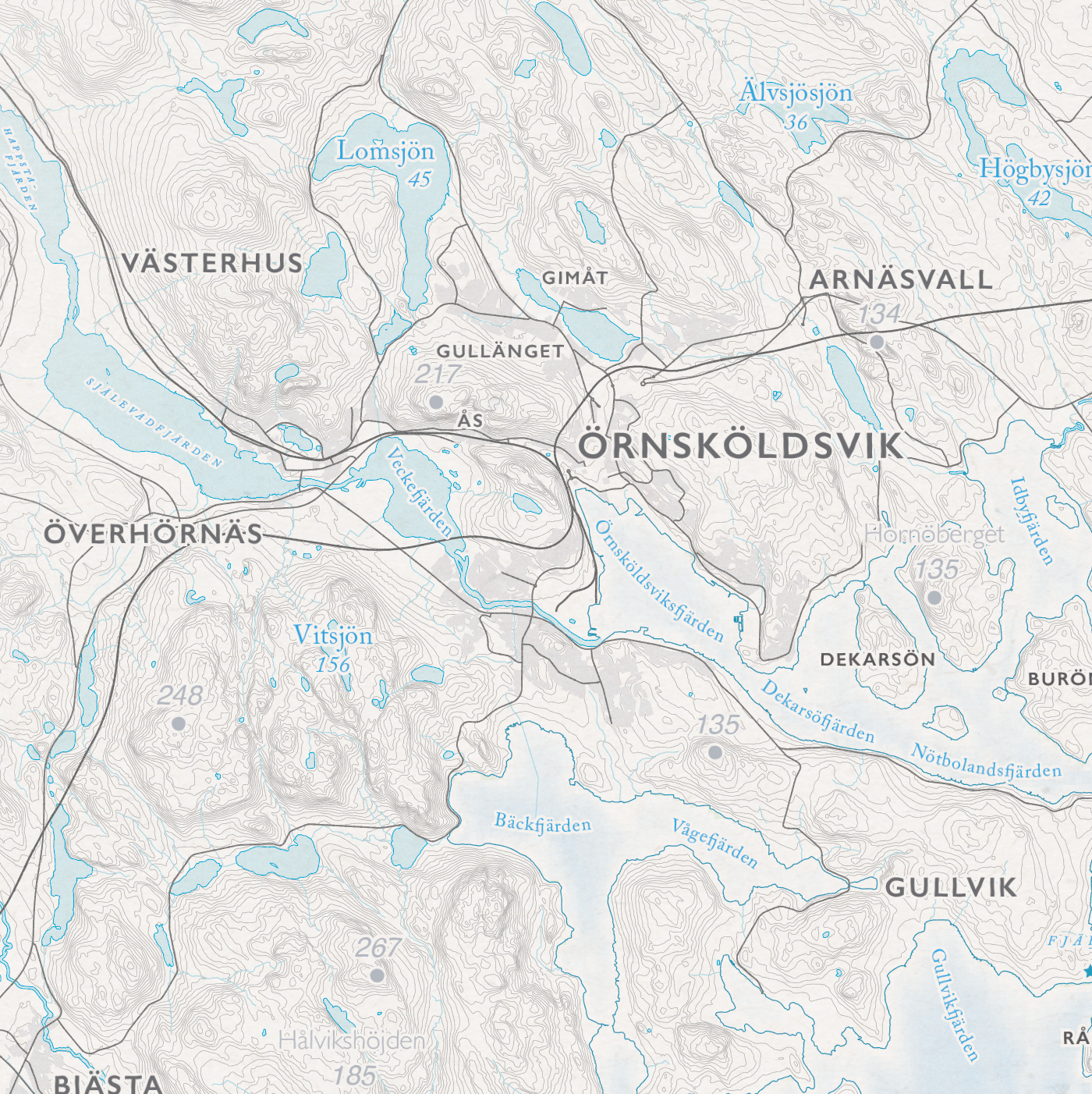 Kustkarta Höga Kusten