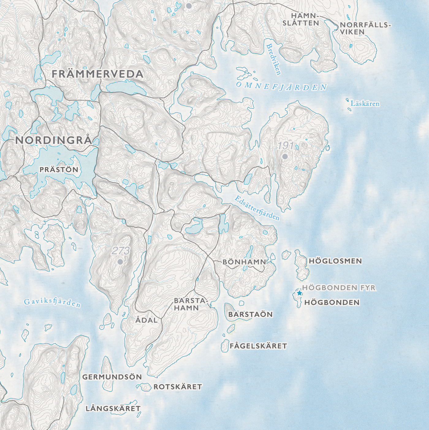 Kustkarta Höga Kusten