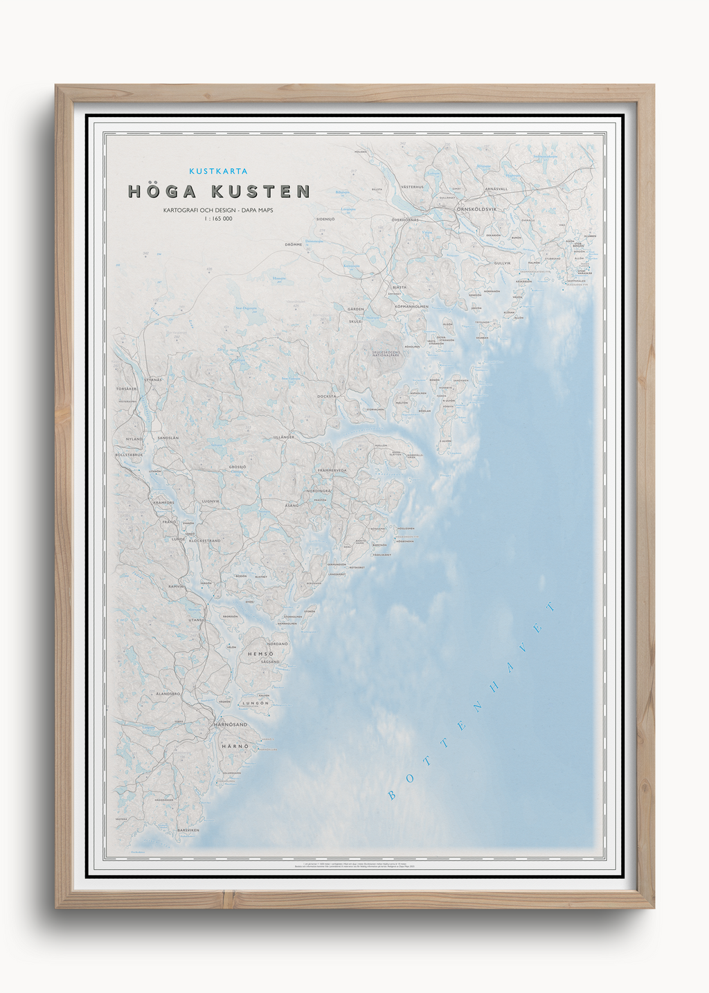 Kustkarta Höga Kusten