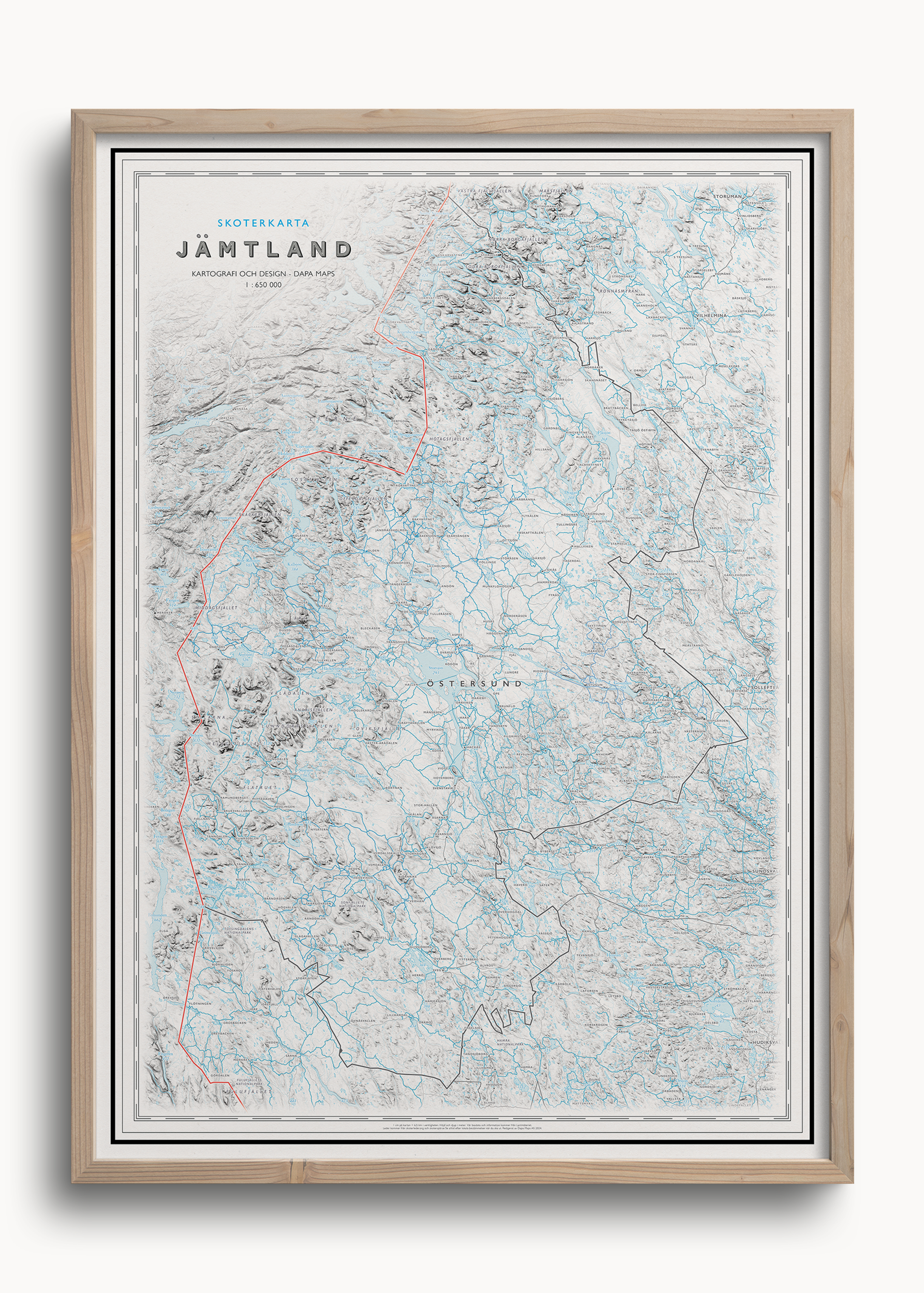 Skoterkarta Jämtland