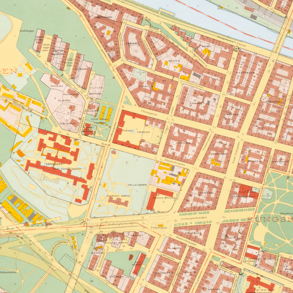 Kungsholmen (1938-1940 års karta över Stockholm)