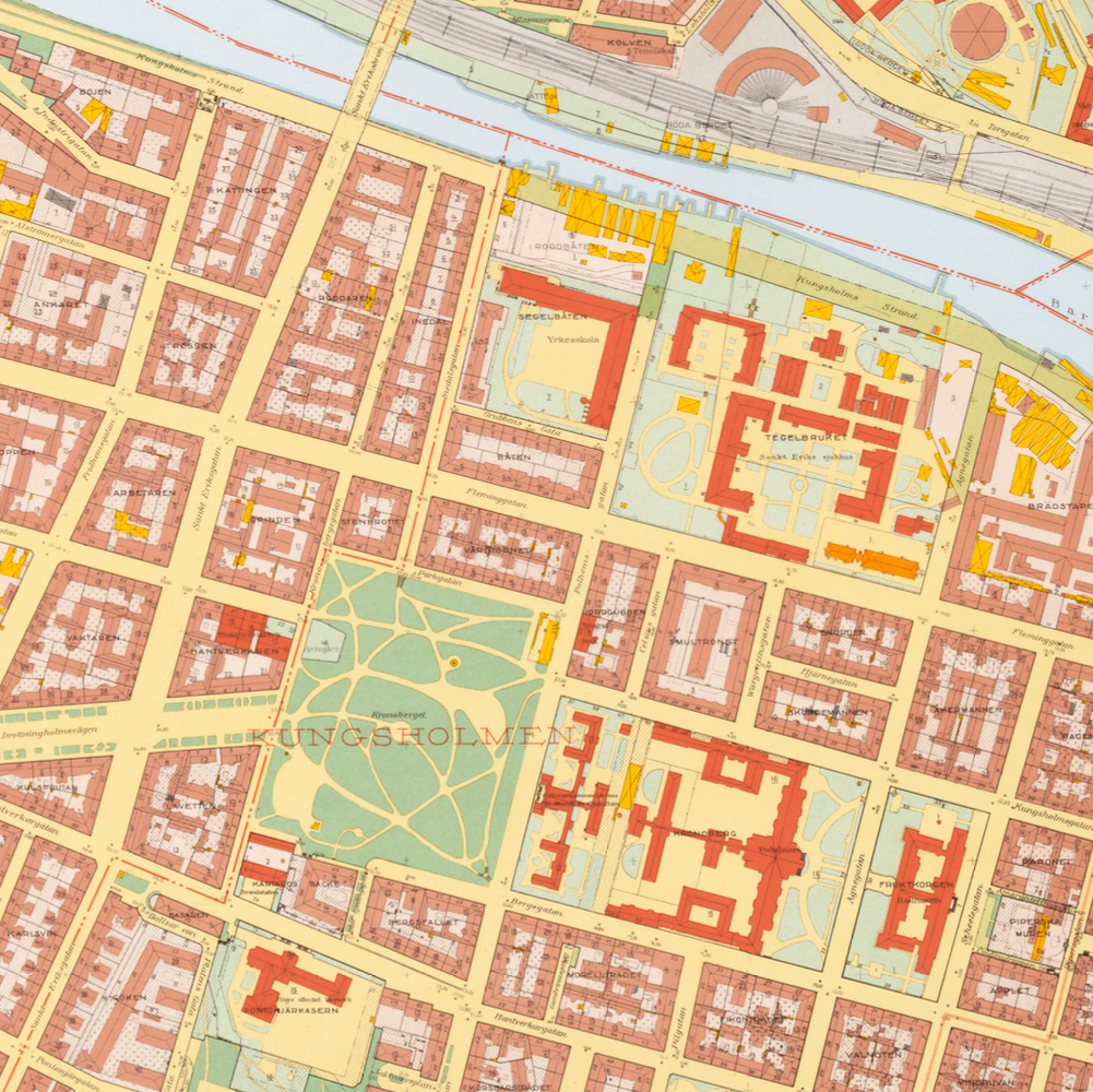 Kungsholmen (1938-1940 års karta över Stockholm)