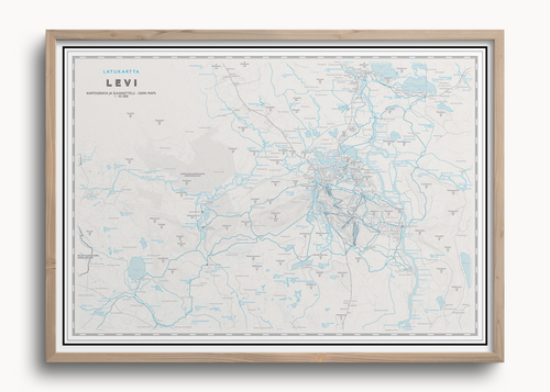 Levin latukartta, seinäkartta Dapa Mapsilta