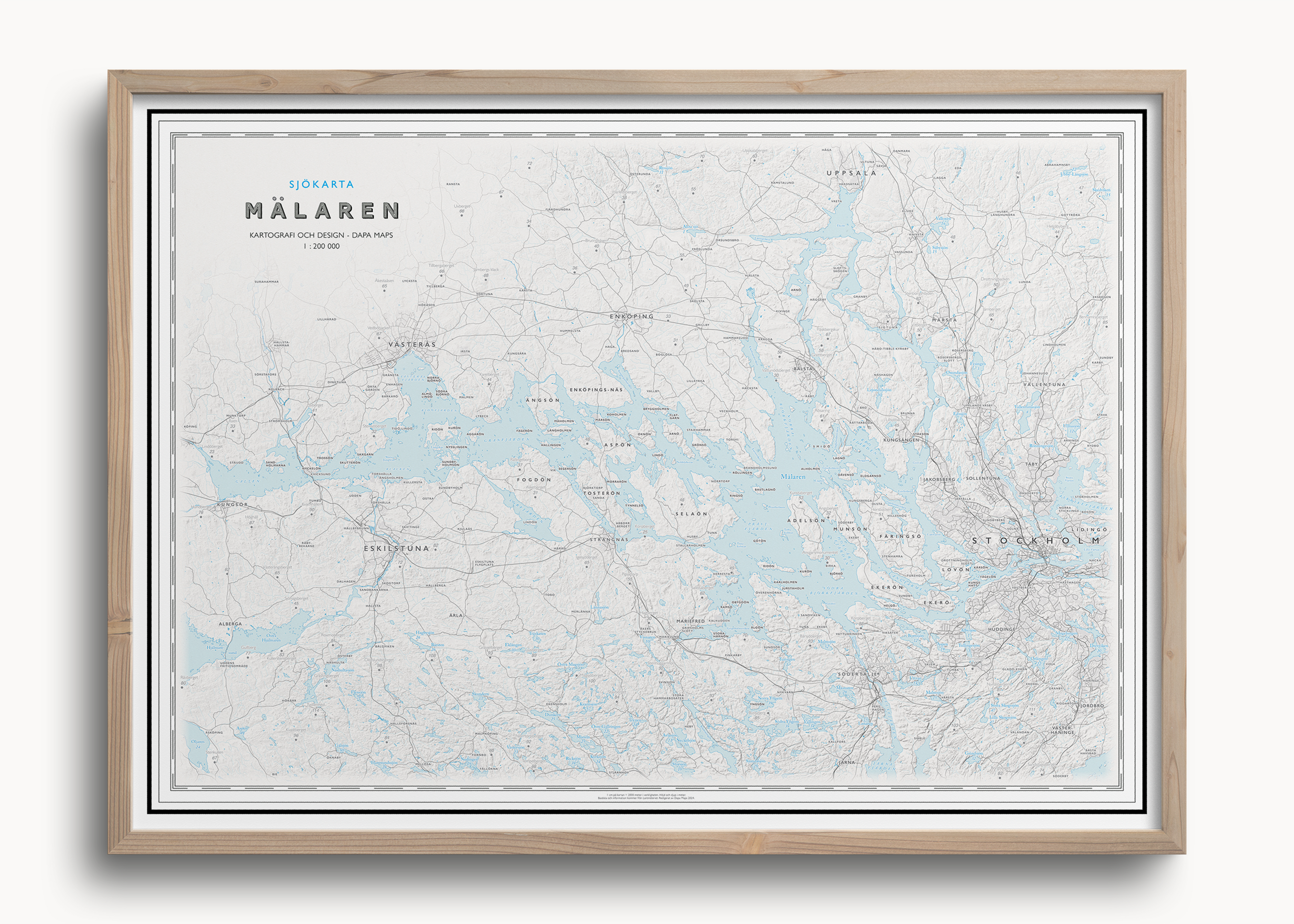 Sjökarta Mälaren