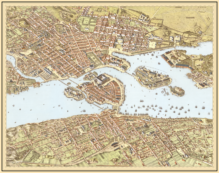 Neuhaus Panorama 1875 - Original storlek