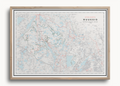 Nuuksion retkikartta, seinäkartta Dapa Mapsilta
