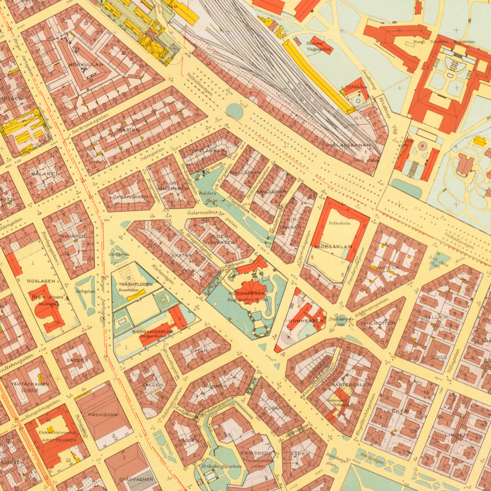 Östermalm (1938-1940 års karta över Stockholm)