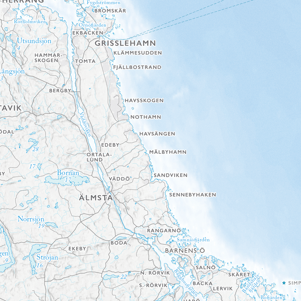 Skärgårdskarta Roslagen