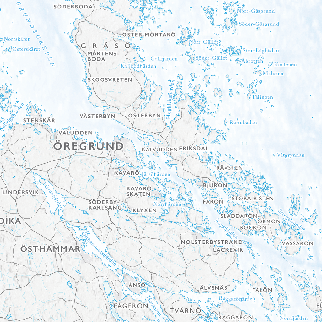 Skärgårdskarta Roslagen