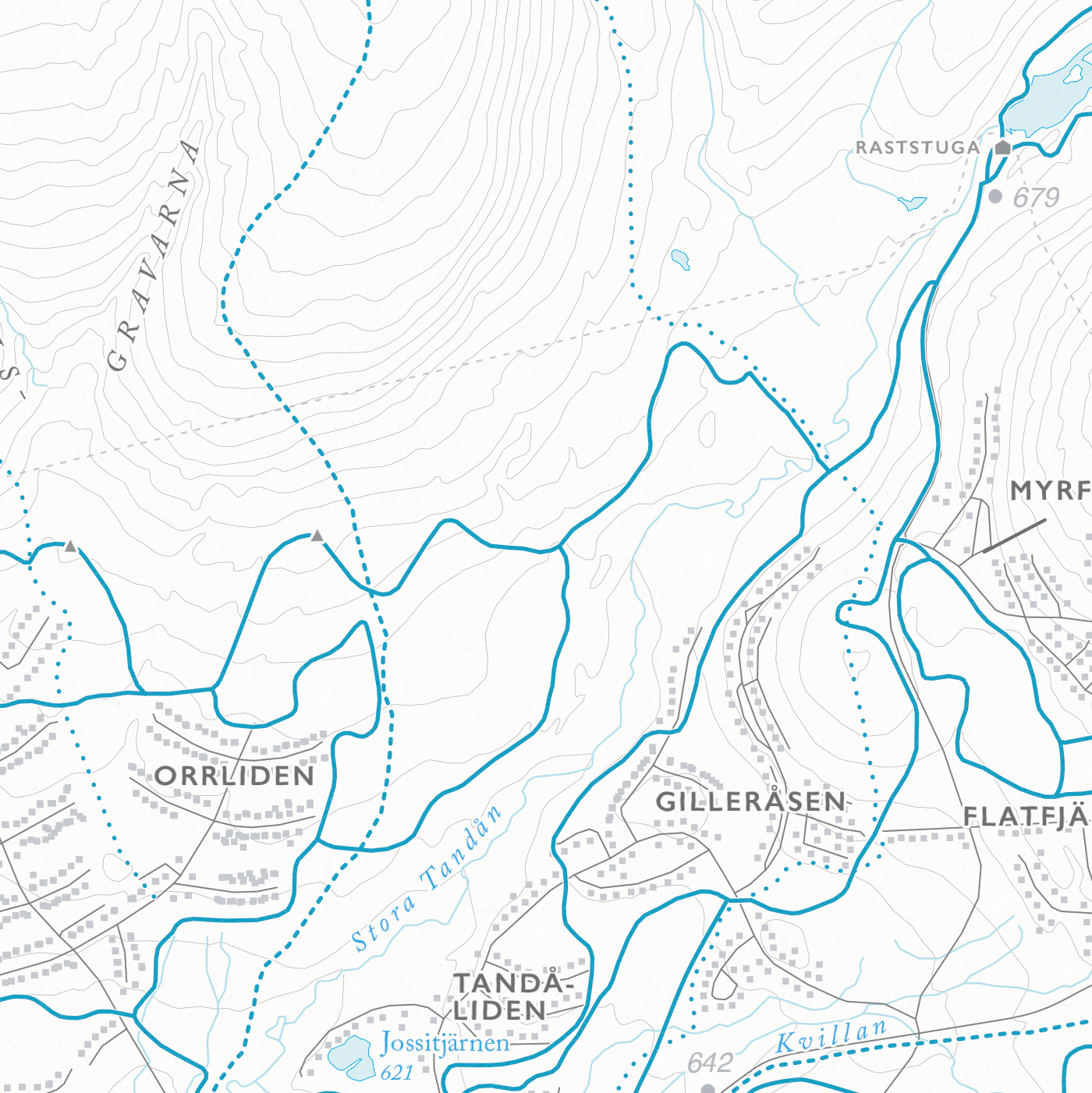 Skidkarta Sälen - Lindvallen - Tandådalen