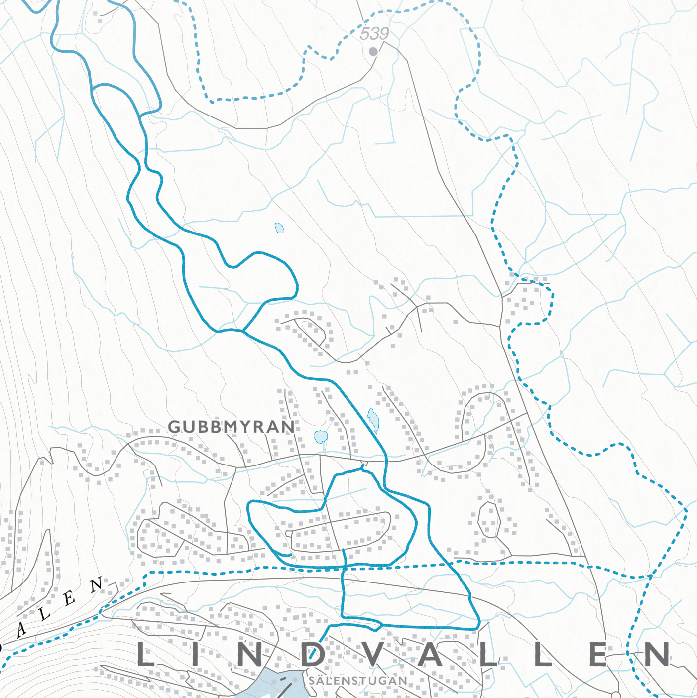 Skidkarta Sälen - Lindvallen - Tandådalen