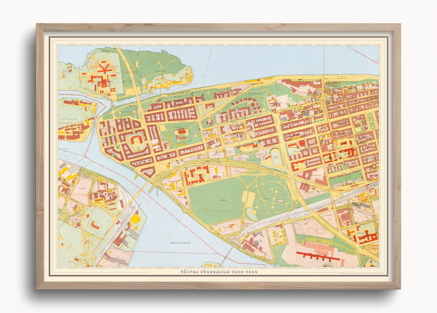 Västra Södermalm (1938-1940 års karta över Stockholm)