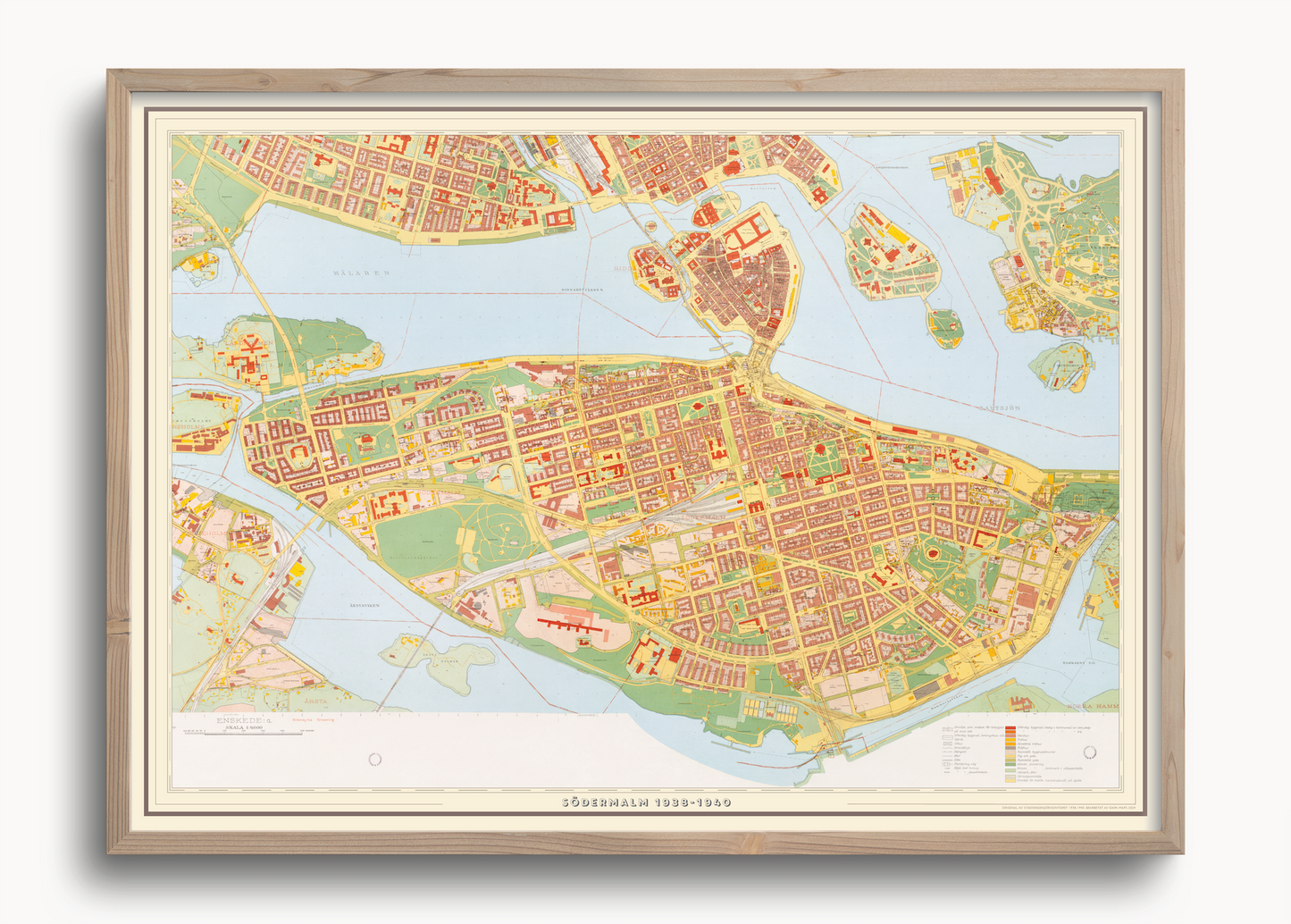 Södermalm (1938-1940 års karta över Stockholm)