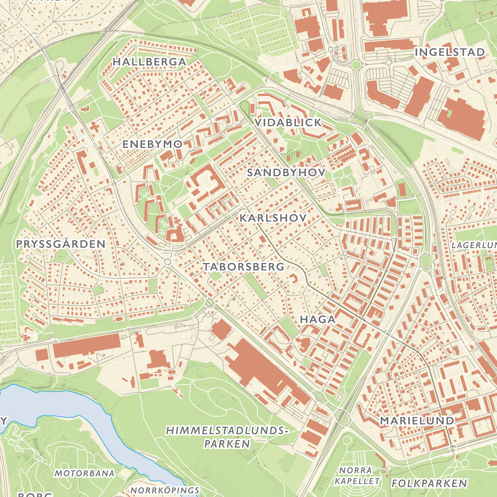 Stadskarta Norrköping