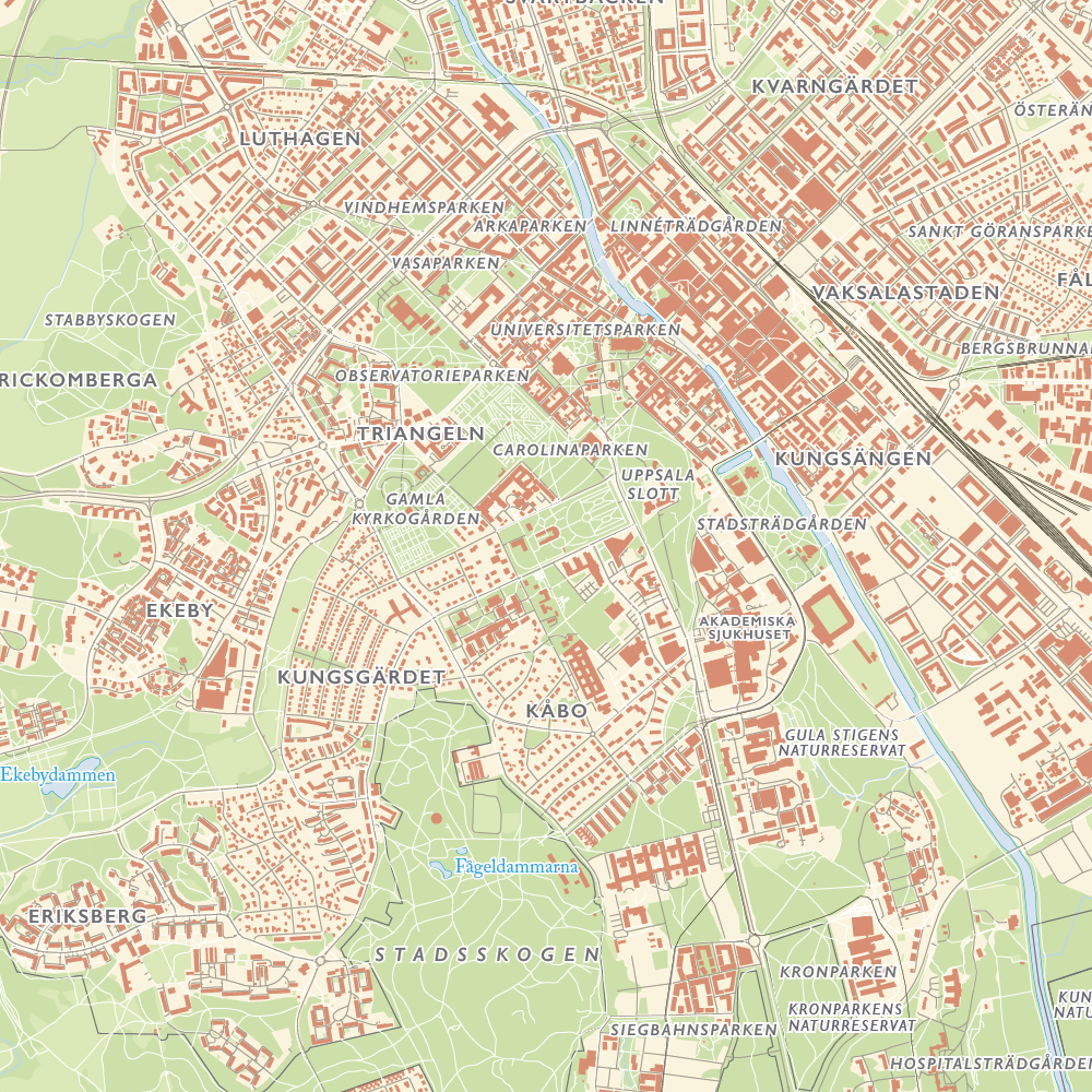 Stadskarta Uppsala