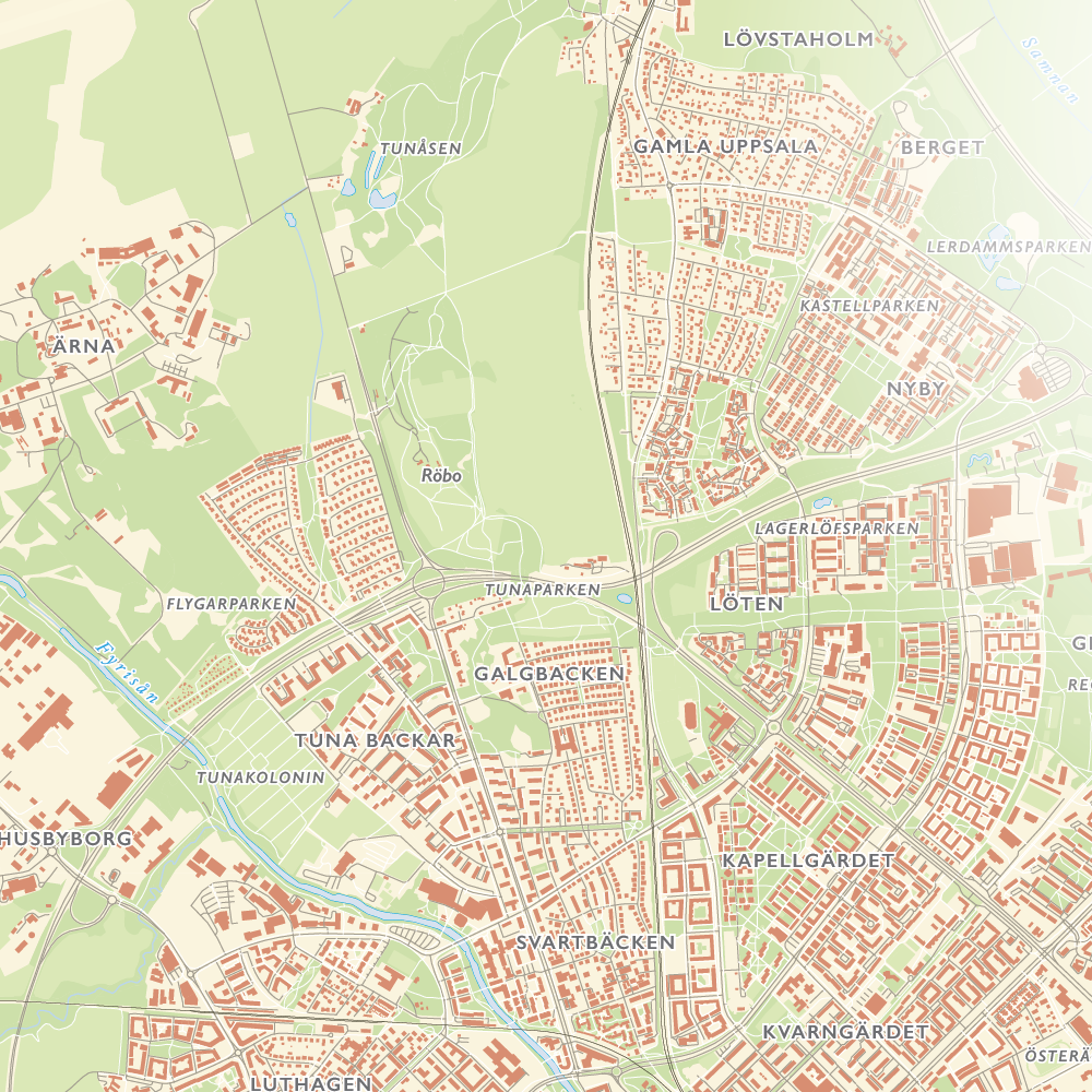 Stadskarta Uppsala