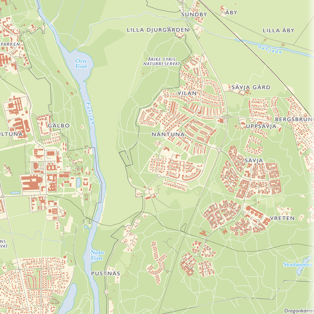 Stadskarta Uppsala