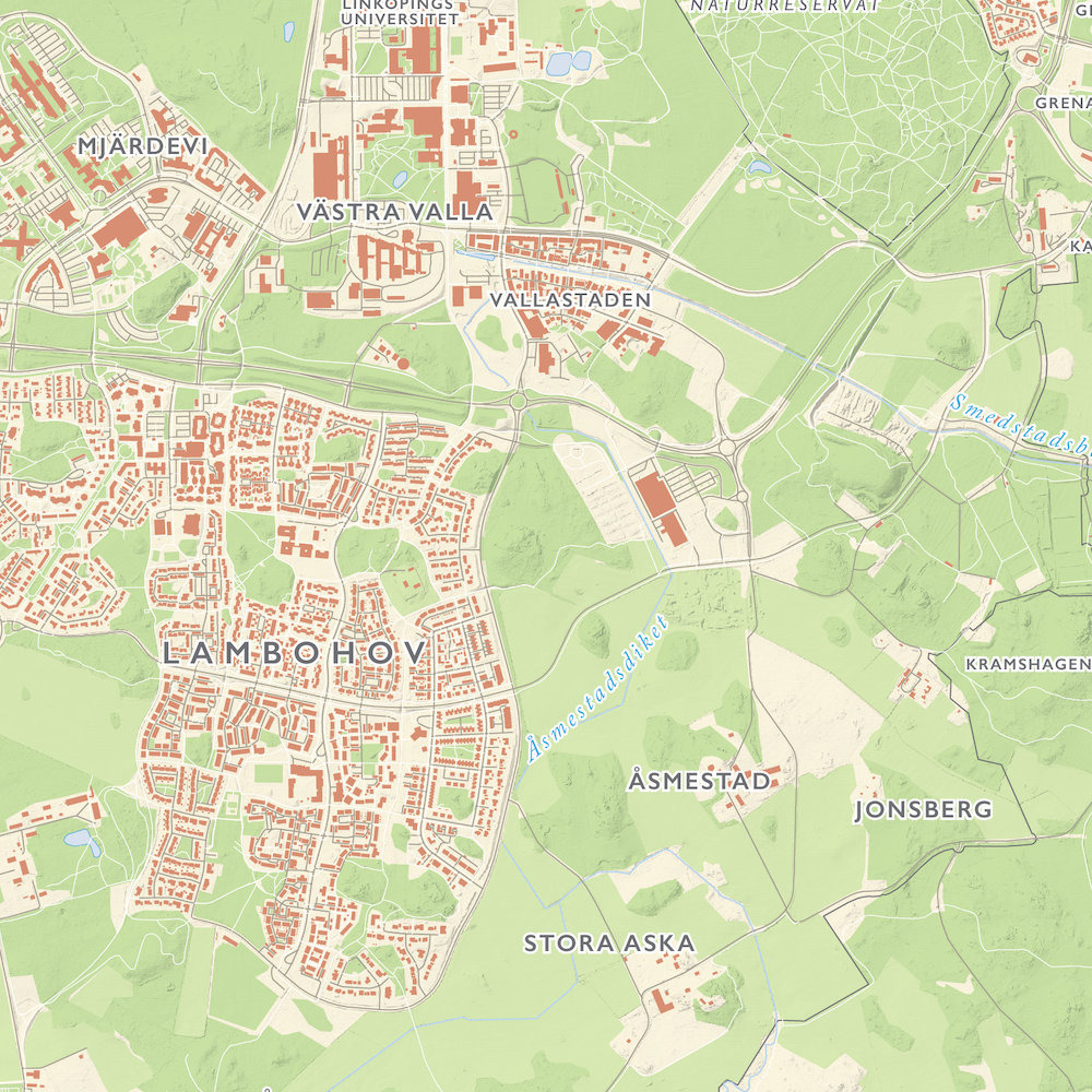 Stadskarta Linköping