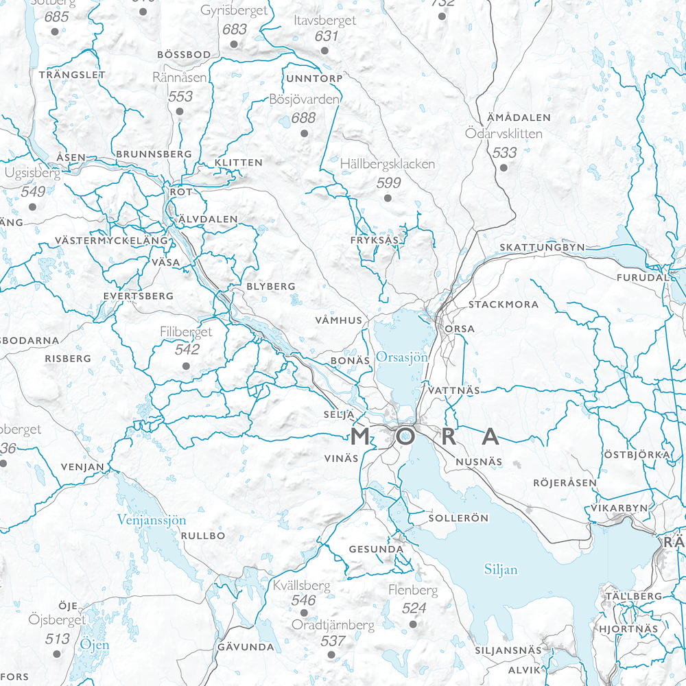Skoterkarta Dalarna