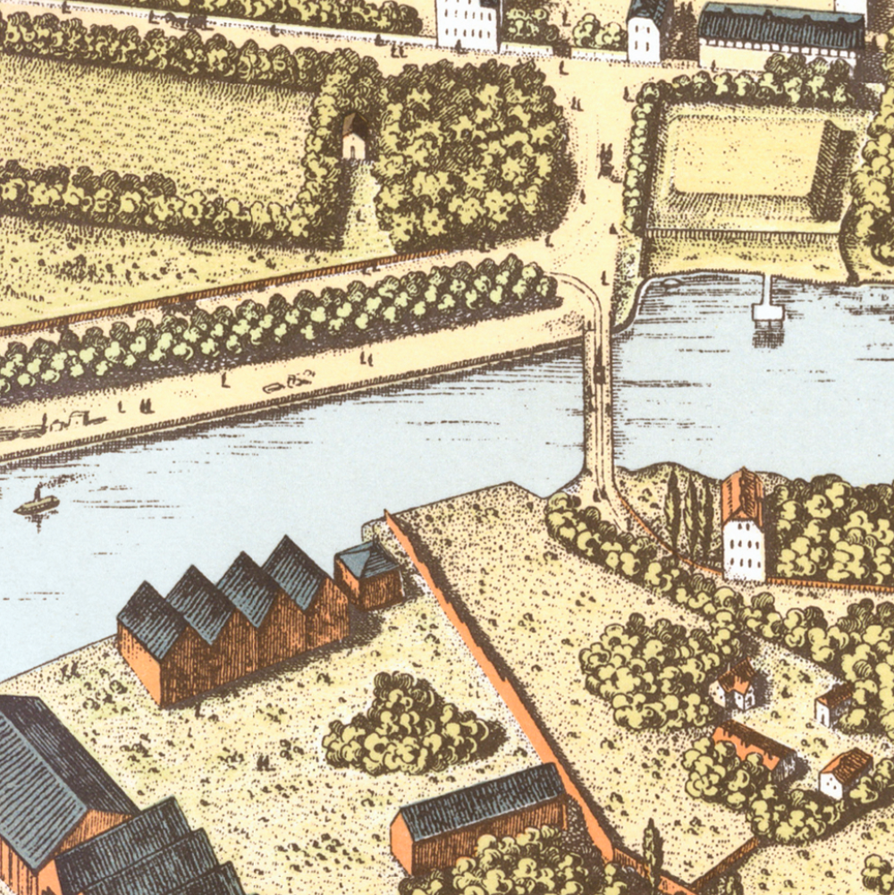Neuhaus Panorama 1875 - Original storlek