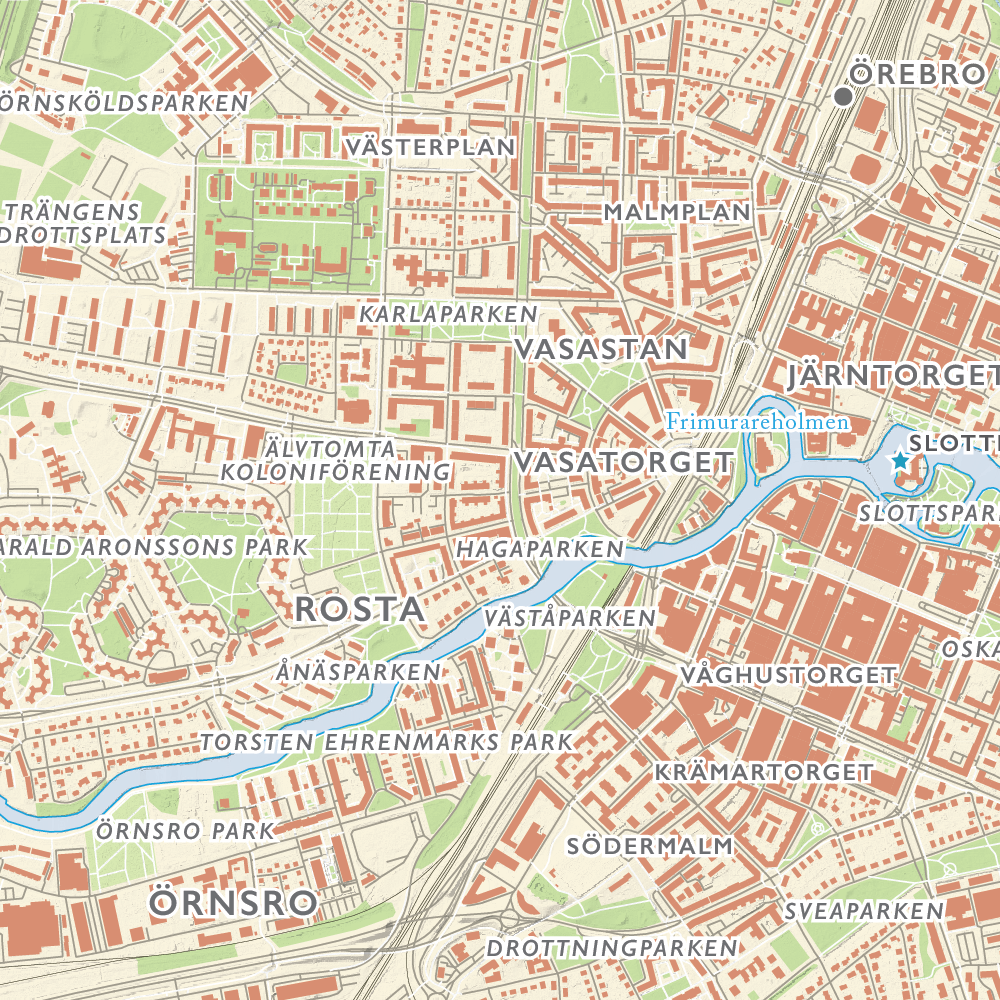 Stadskarta Örebro