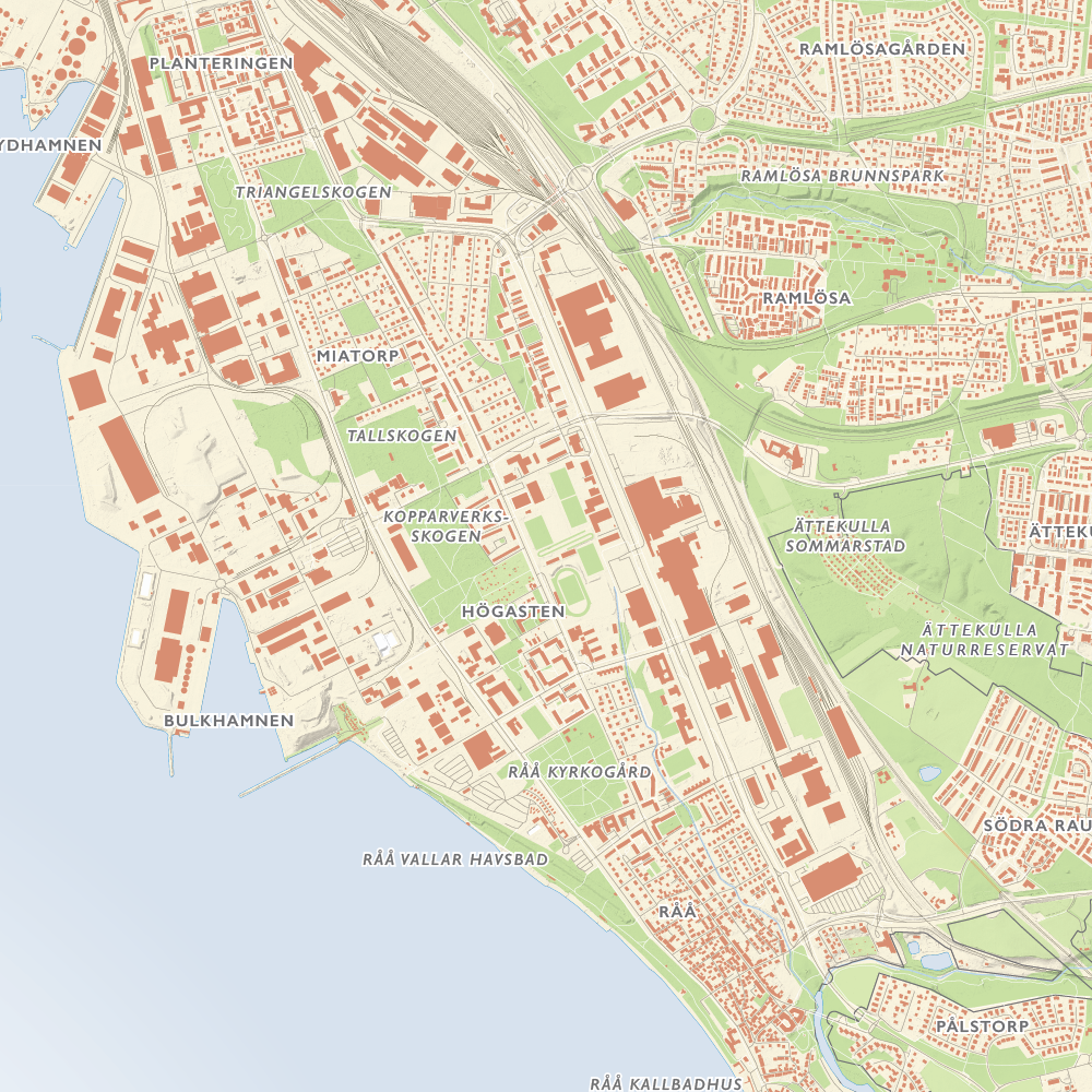 Stadskarta Helsingborg