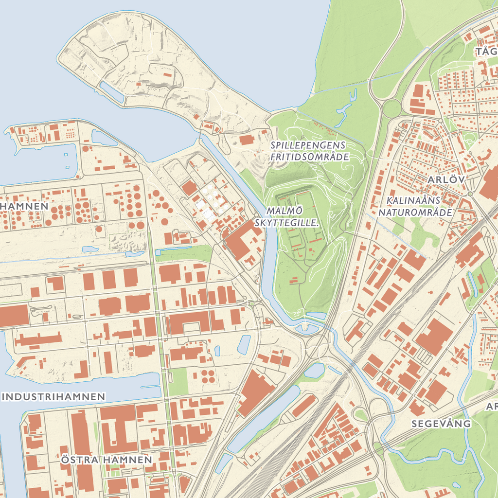 Stadskarta Malmö