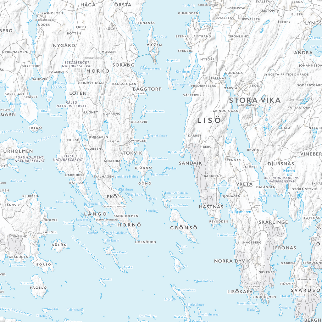 Skärgårdskarta Norra Sörmland