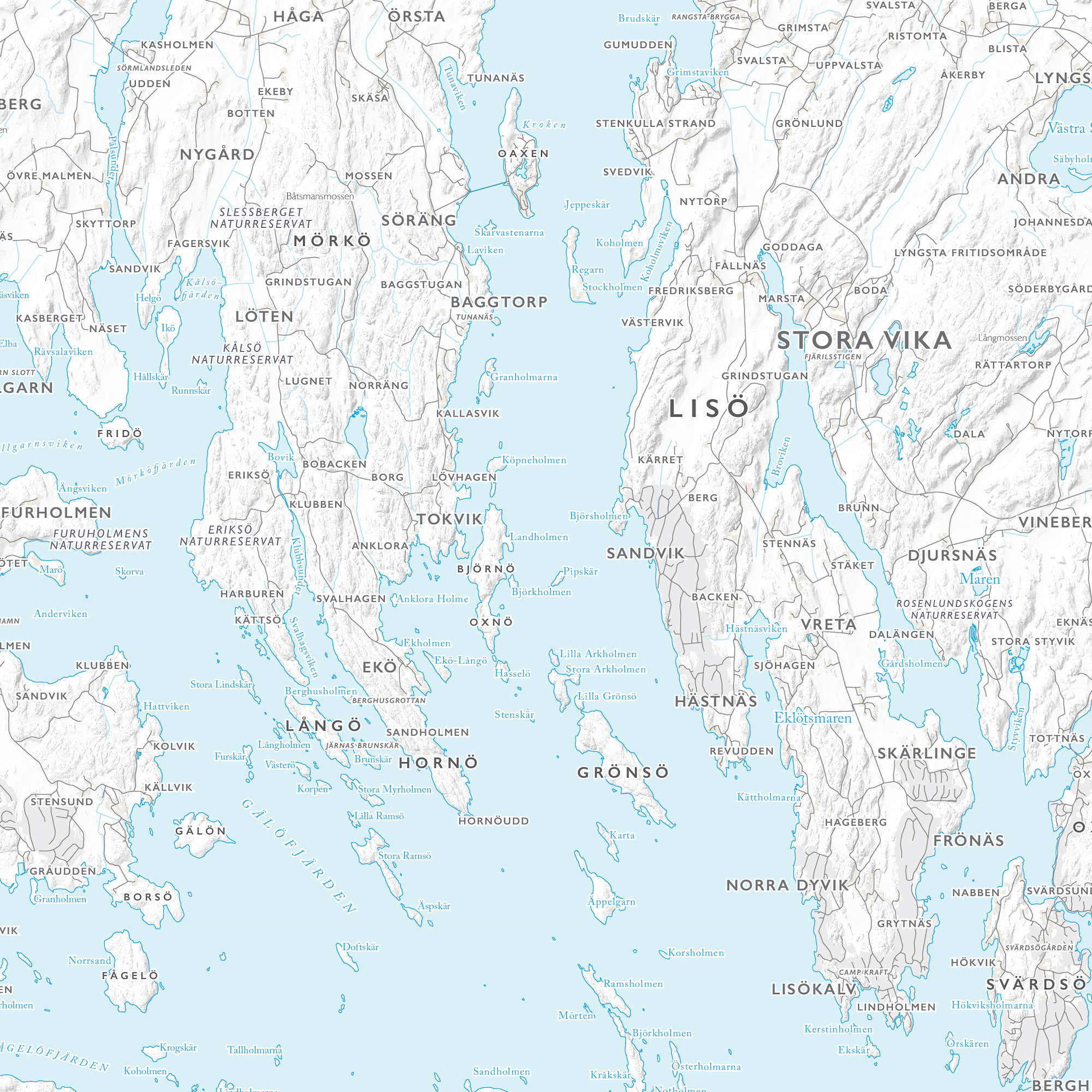 Skärgårdskarta Norra Sörmland
