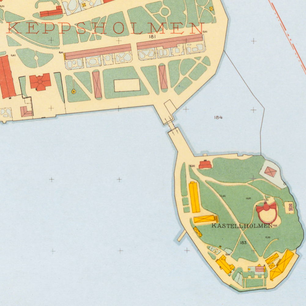 Skeppsholmen (1938-1940 års karta över Stockholm)