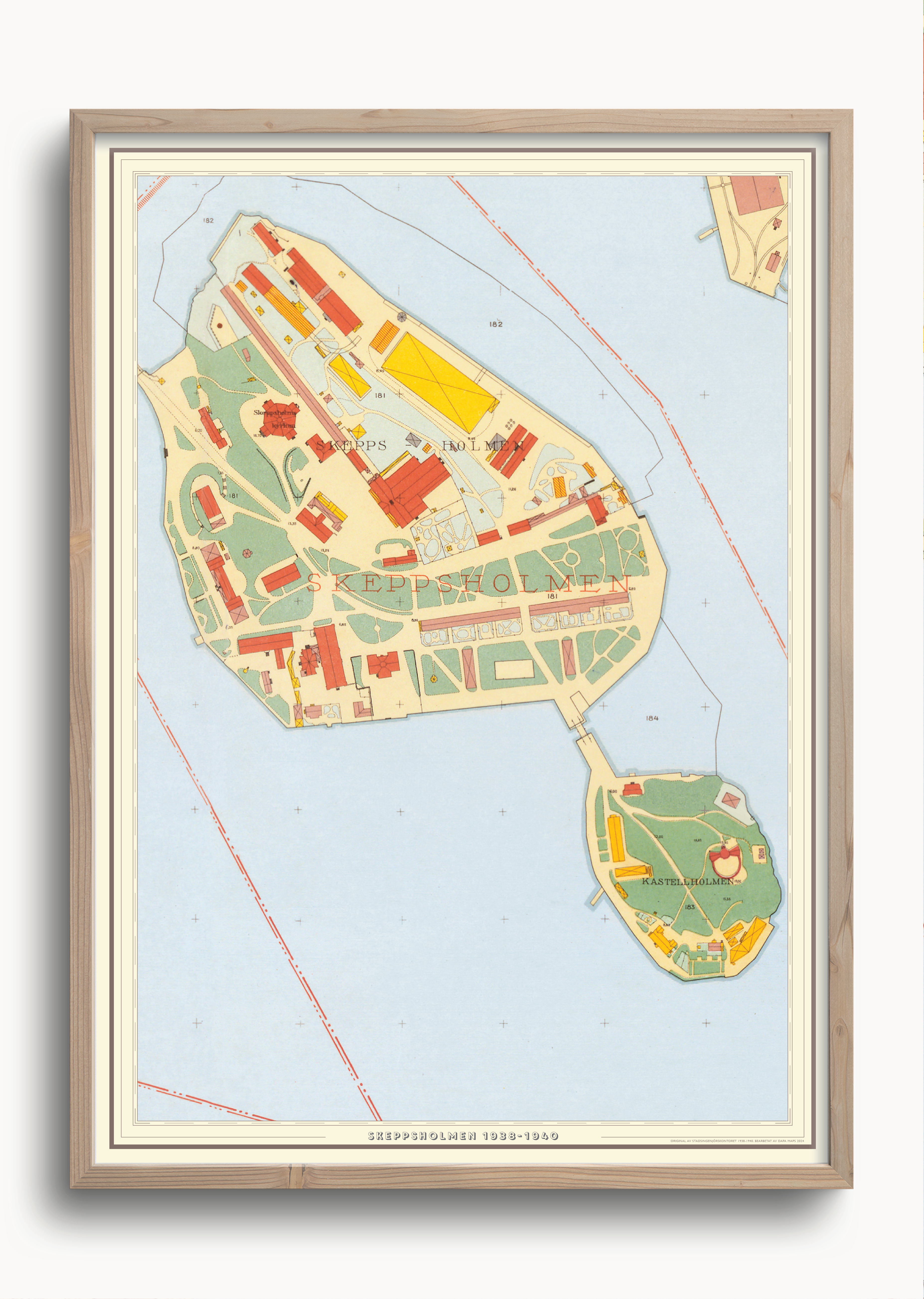 Skeppsholmen (1938-1940 års karta över Stockholm)