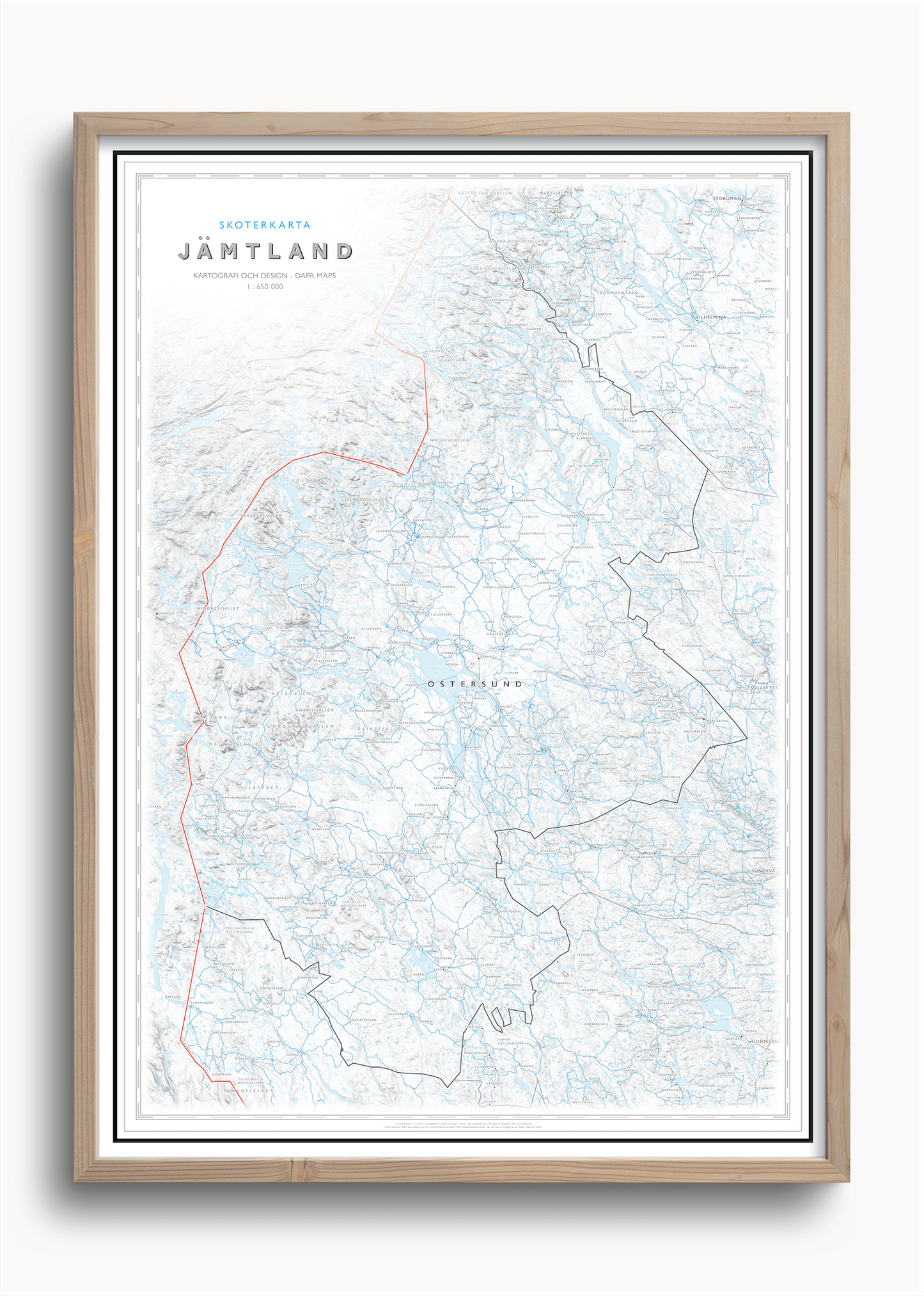 Skoterkarta Jämtland