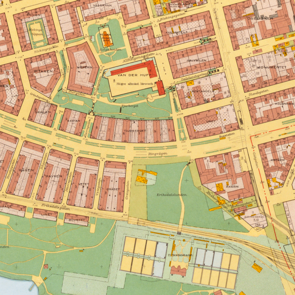 Södermalm (1938-1940 års karta över Stockholm)