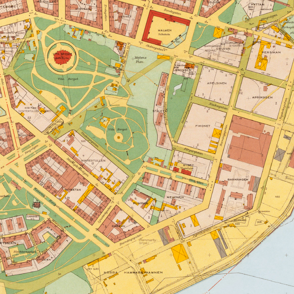 Södermalm (1938-1940 års karta över Stockholm)