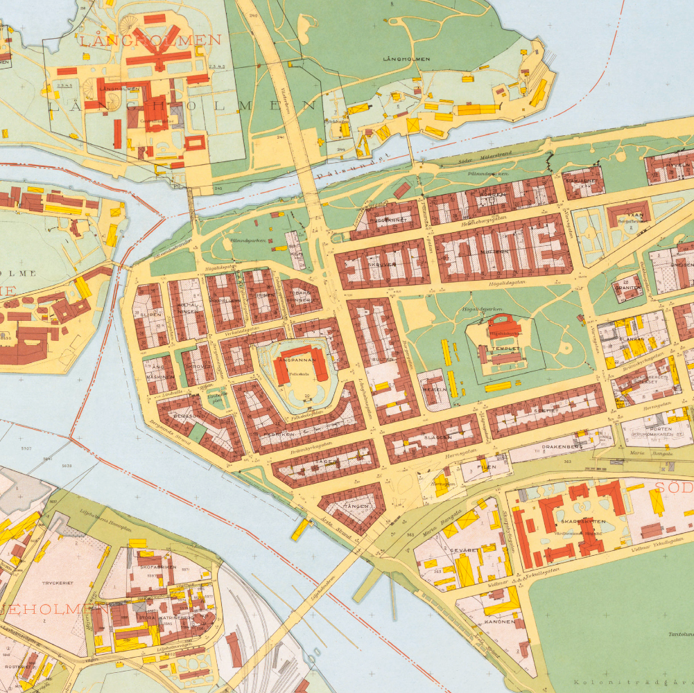 Södermalm (1938-1940 års karta över Stockholm)