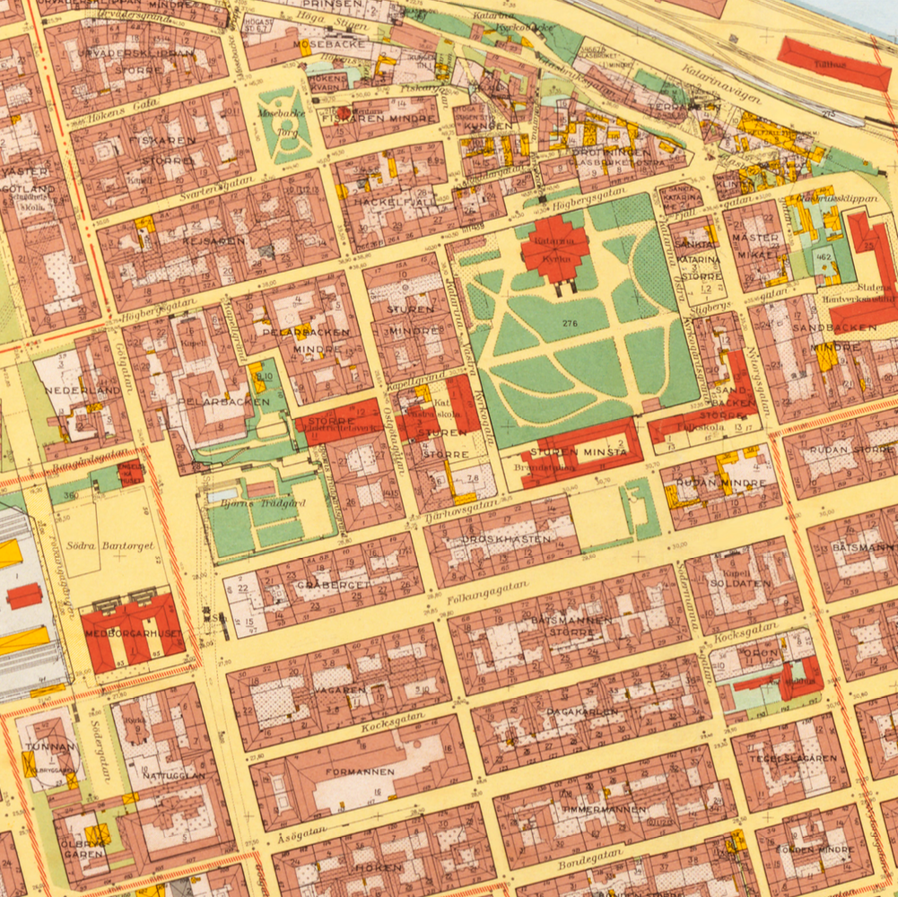 Södermalm (1938-1940 års karta över Stockholm)