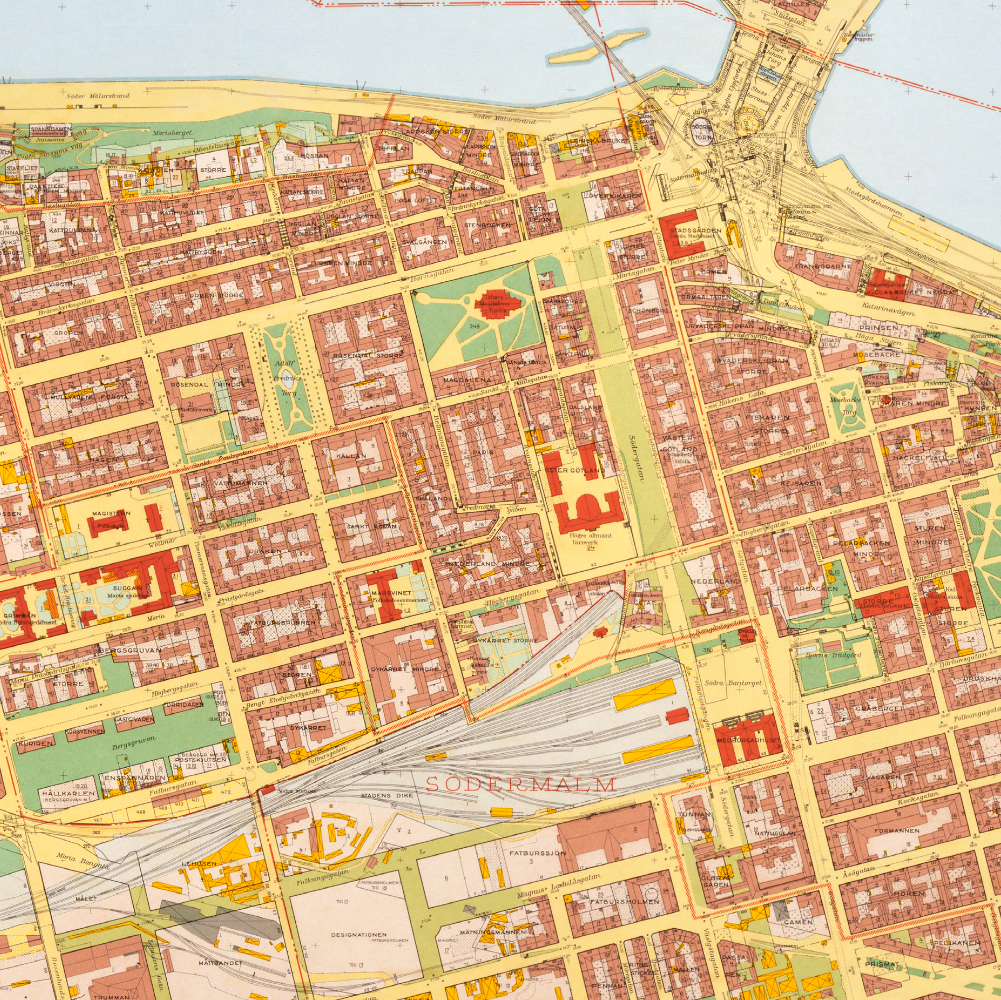 Södermalm (1938-1940 års karta över Stockholm)