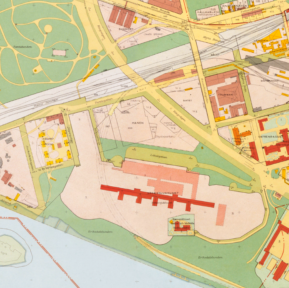 Södermalm (1938-1940 års karta över Stockholm)